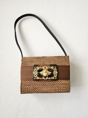 Bosom Buddy Bali Bag With Gold Bumble  Bee